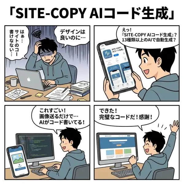 SITE-COPY - AIコード生成プラットフォーム