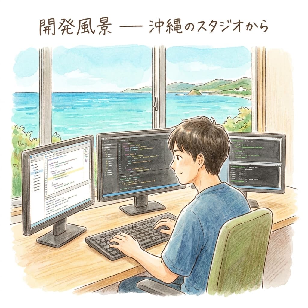 開発風景:沖縄のスタジオから世界へ届けるプロダクト開発