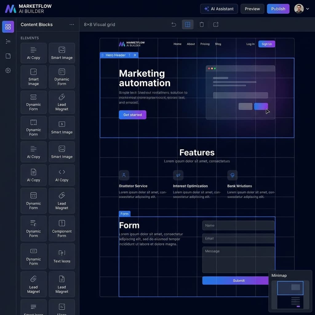 8×8グリッドでスマホ・PC両対応レイアウト