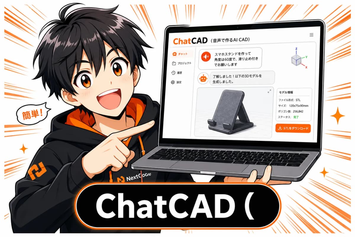 ChatCAD(音声で作るAI CAD)