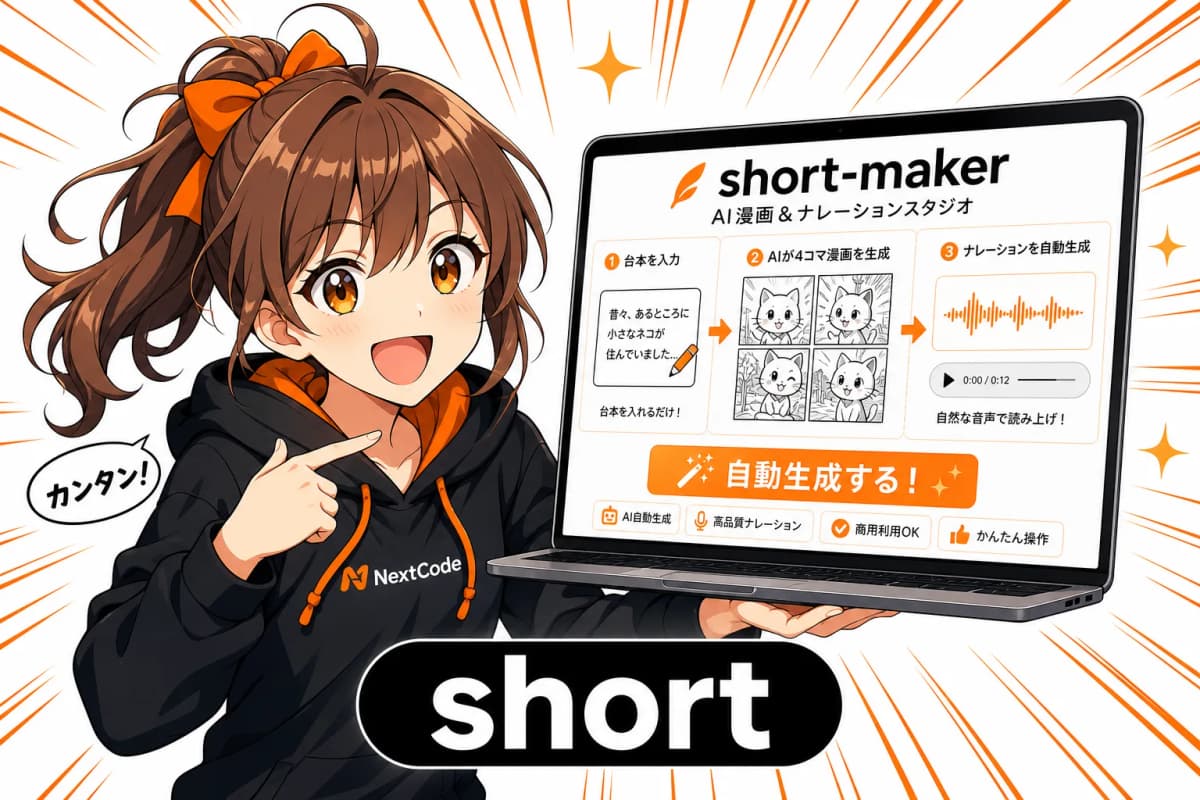 short-maker(AI漫画&ナレーションスタジオ)