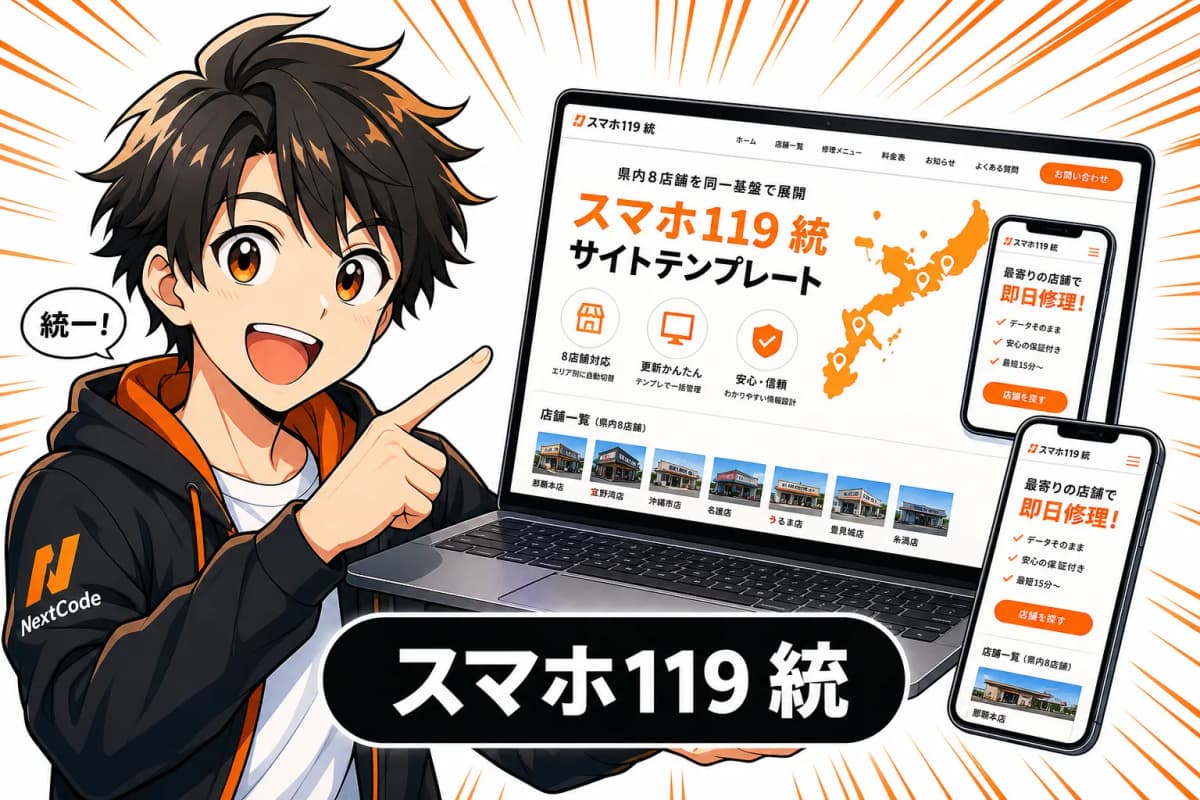 スマホ119 統一サイトテンプレート