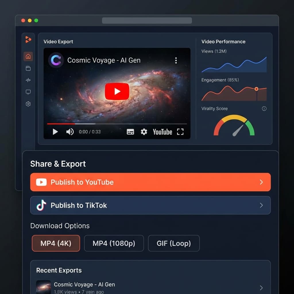 8種類以上のAI音声からナレーター選択可能